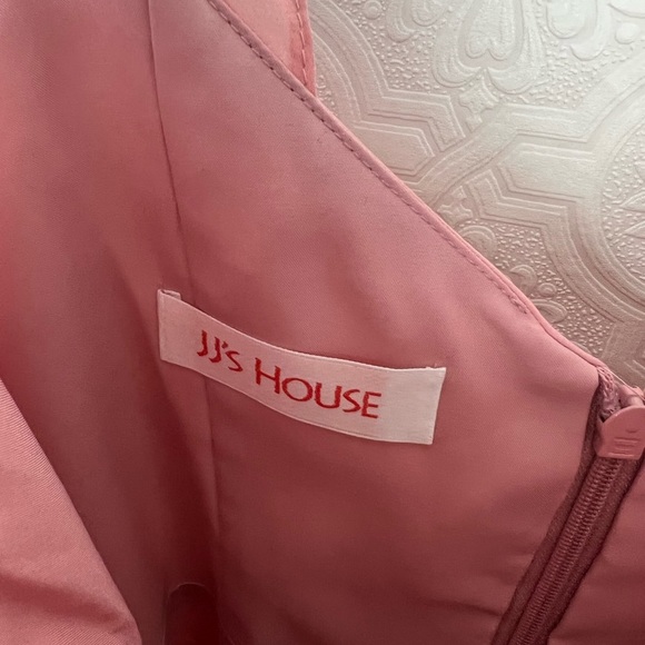 JJs House Dresses Nwt Jjs House Blush Pink Ruffles Vneck Chiffon
